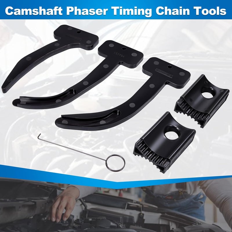 Toolwiz 3.6 Pentastar Timing Tool Kit for 2011 to 2019 Chrysler Dodge Jeep Grand Cherokee Wrangler 3.6L Engine Camshaft Phaser Timing Chain Tools 10200A+10202+10369A 6 PCS Camshaft Locking Set - Image 3